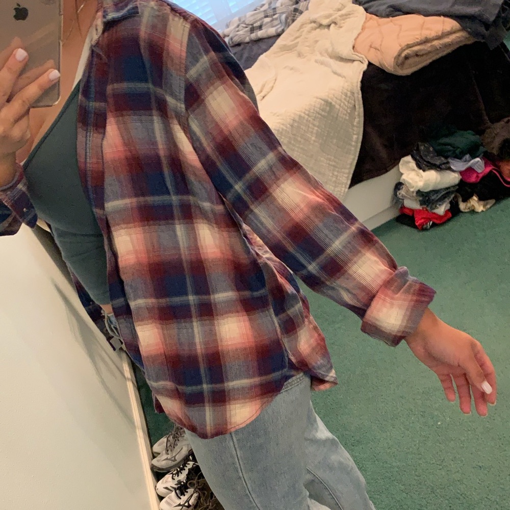 Multi Color Button Down Flannel